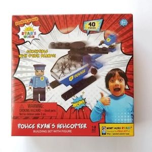 Ryans World Ryans police helicopter & figure set